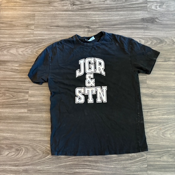 Jagger & Stone Oversized Black 100% Cotton Short Sleeve Tee - Picture 4 of 9